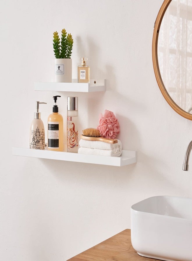 TRWISWDC Floating Shelf White Oak Wood Wall Shelves 12 Inch (Upgrade Width 6"), Display Picture Ledge Shelf for Bedroom Living Room Bathroom Office Kitchen Wall Storage Shelves - Image 3